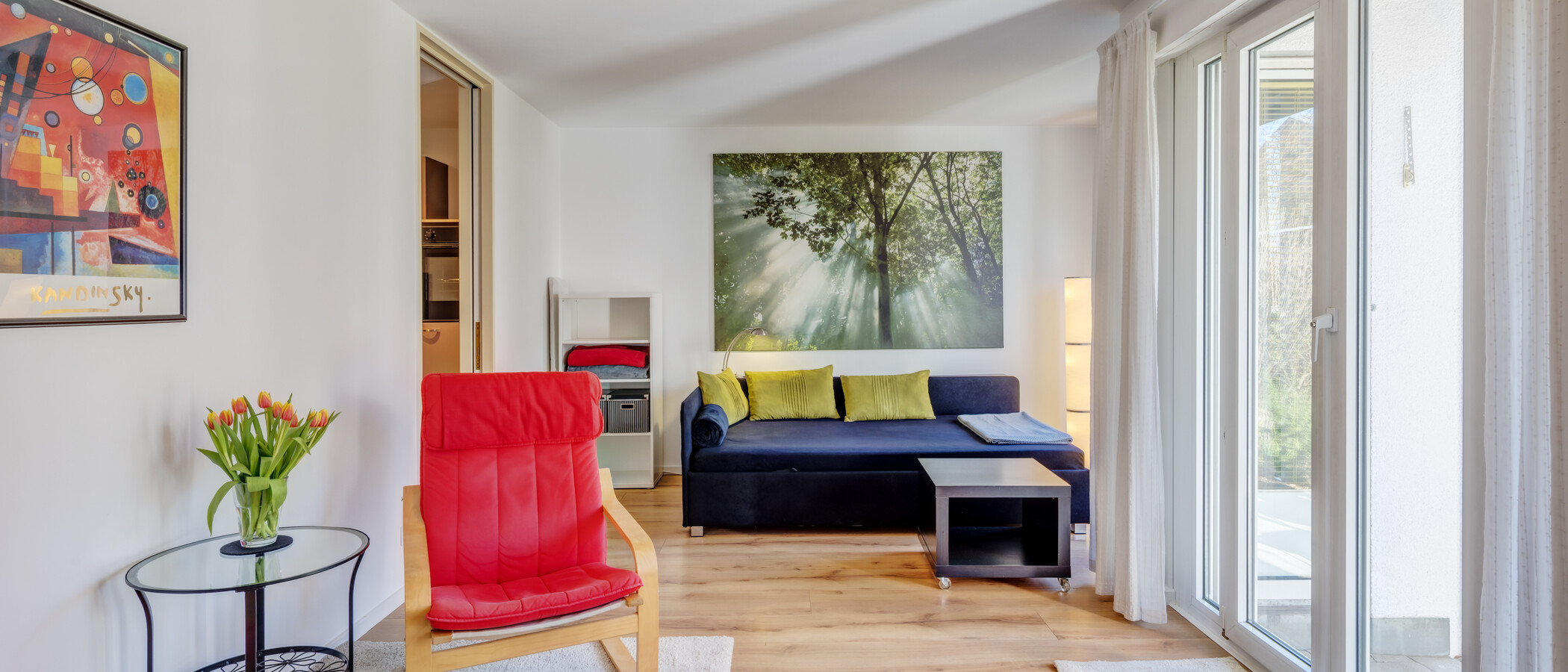 庭付き住宅 München Neuhausen 01 リビングエリア 6696