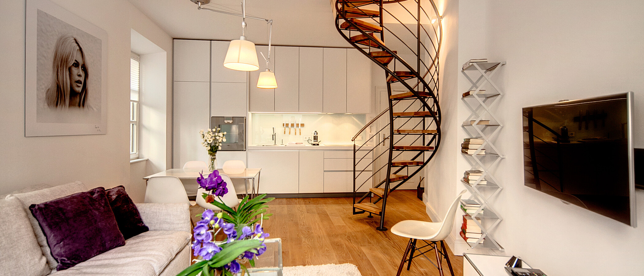 マンション München Schwabing-Nord (zw. Belgrad- & Leopoldstraße) 05 リビングルーム 6907