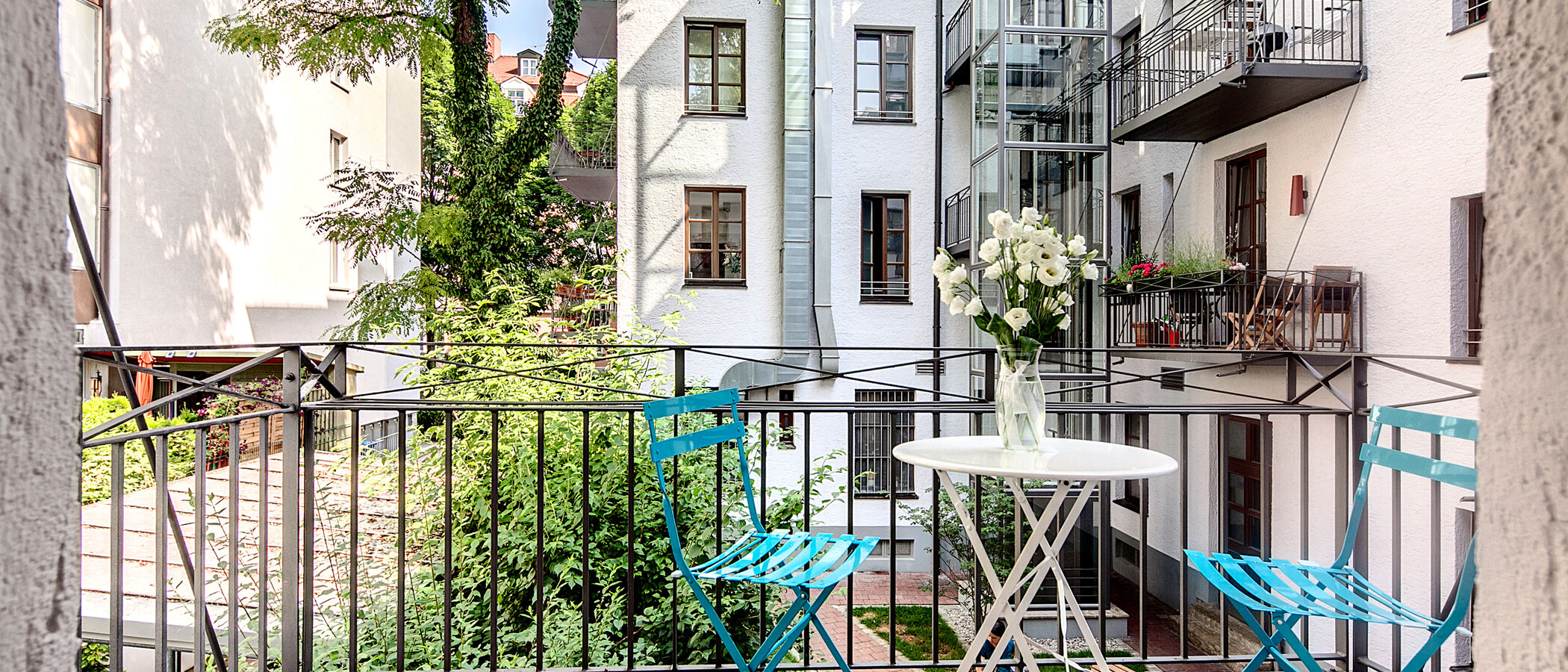 マンション München Schwabing-Nord (zw. Belgrad- & Leopoldstraße) 01 ベランダ 6907