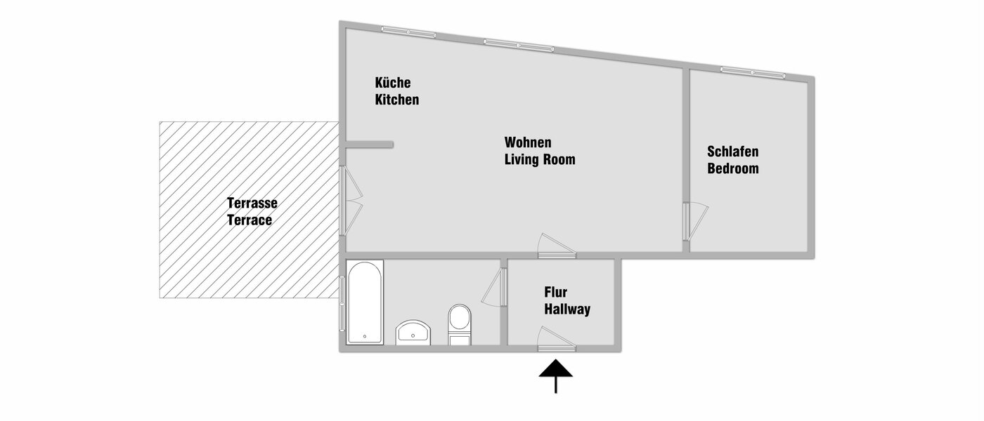 ペントハウス München Schwabing-West 01 見取り図 7226