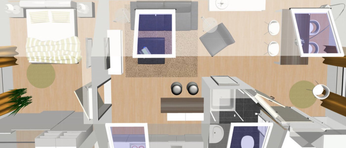 アティック・フラット（屋根裏） München Trudering 01 見取り図 7503