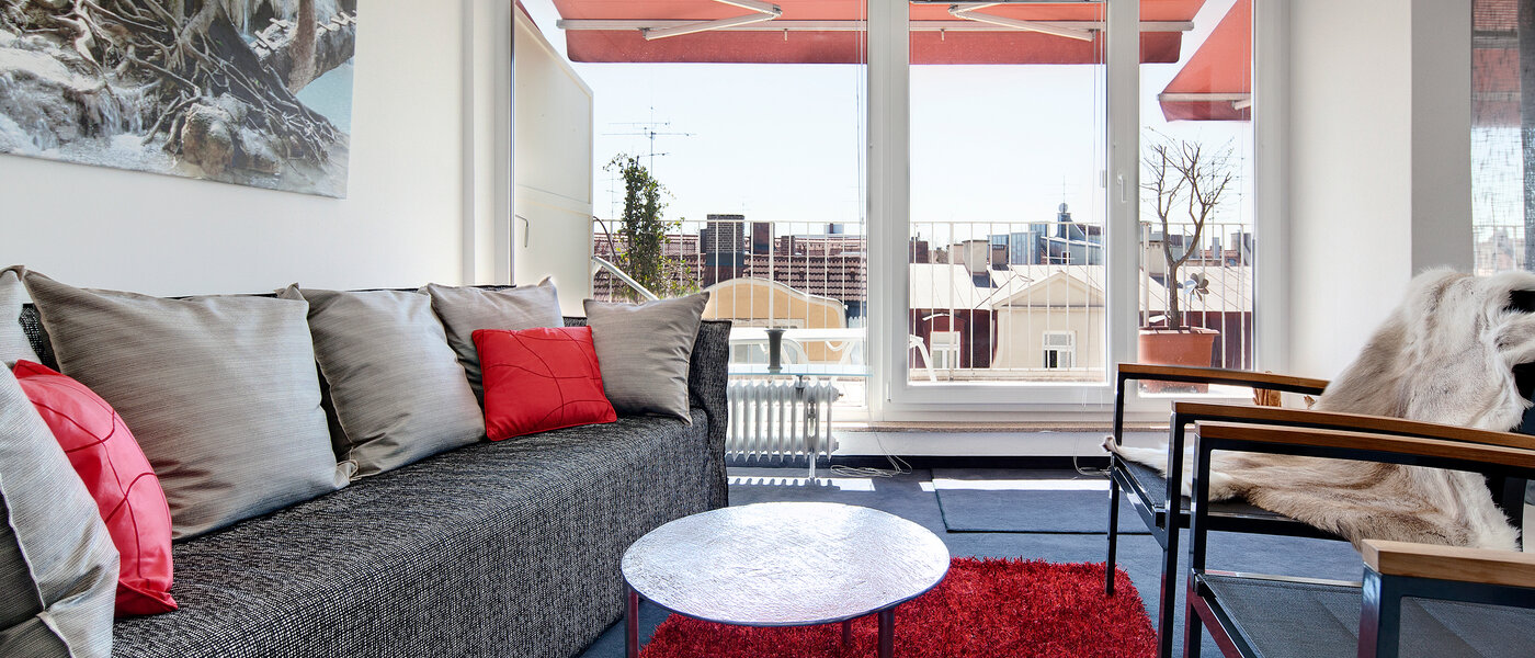 ペントハウス München Schwabing-West (rund um den Hohenzollernplatz) 01 リビングルーム 7704