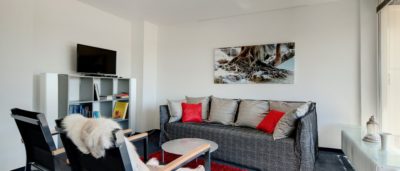 ペントハウス München Schwabing-West (rund um den Hohenzollernplatz) 02 リビングルーム 7704