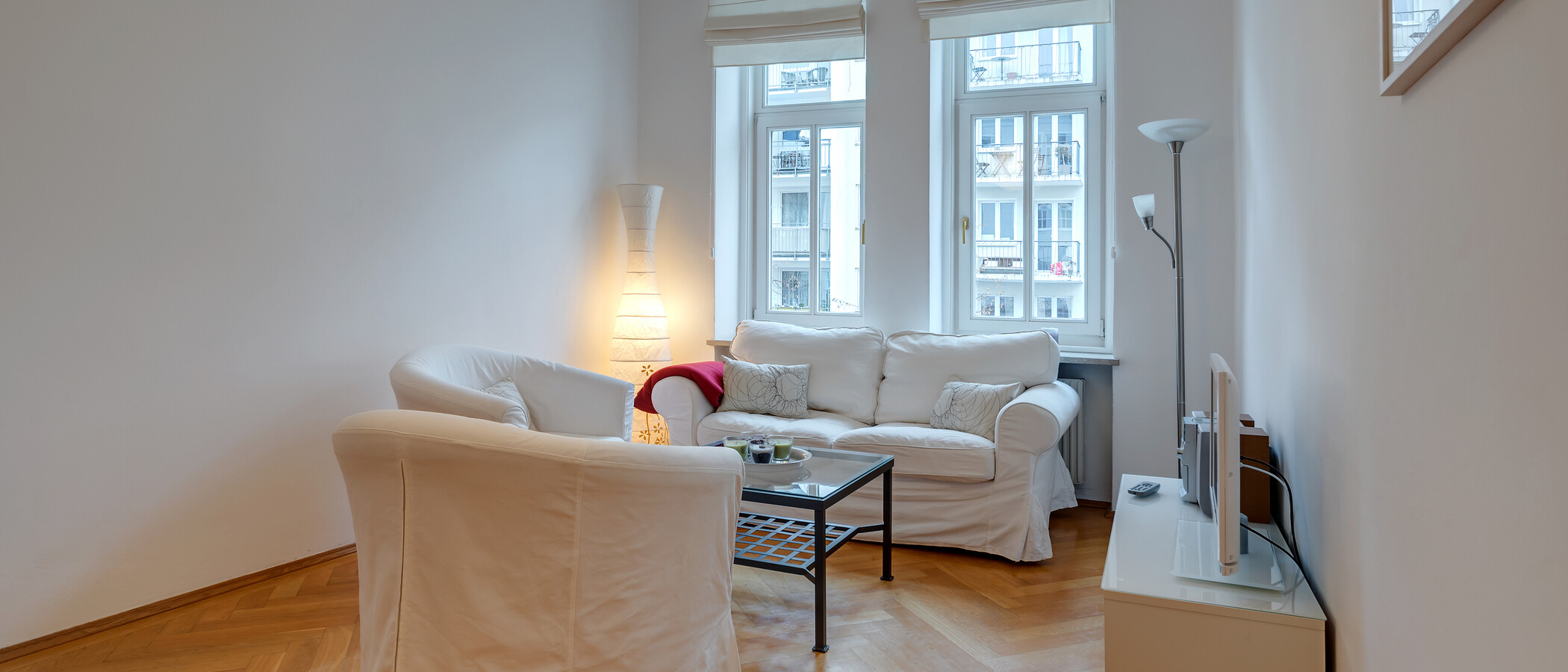 マンション München Schwabing-Nord (zw. Belgrad- & Leopoldstraße) 02 リビングルーム 7732