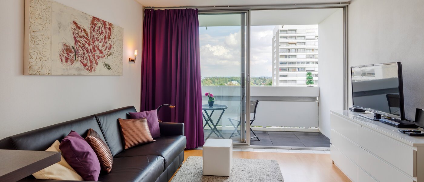 アパルトマン München Arabellapark 01 リビングエリア 7848