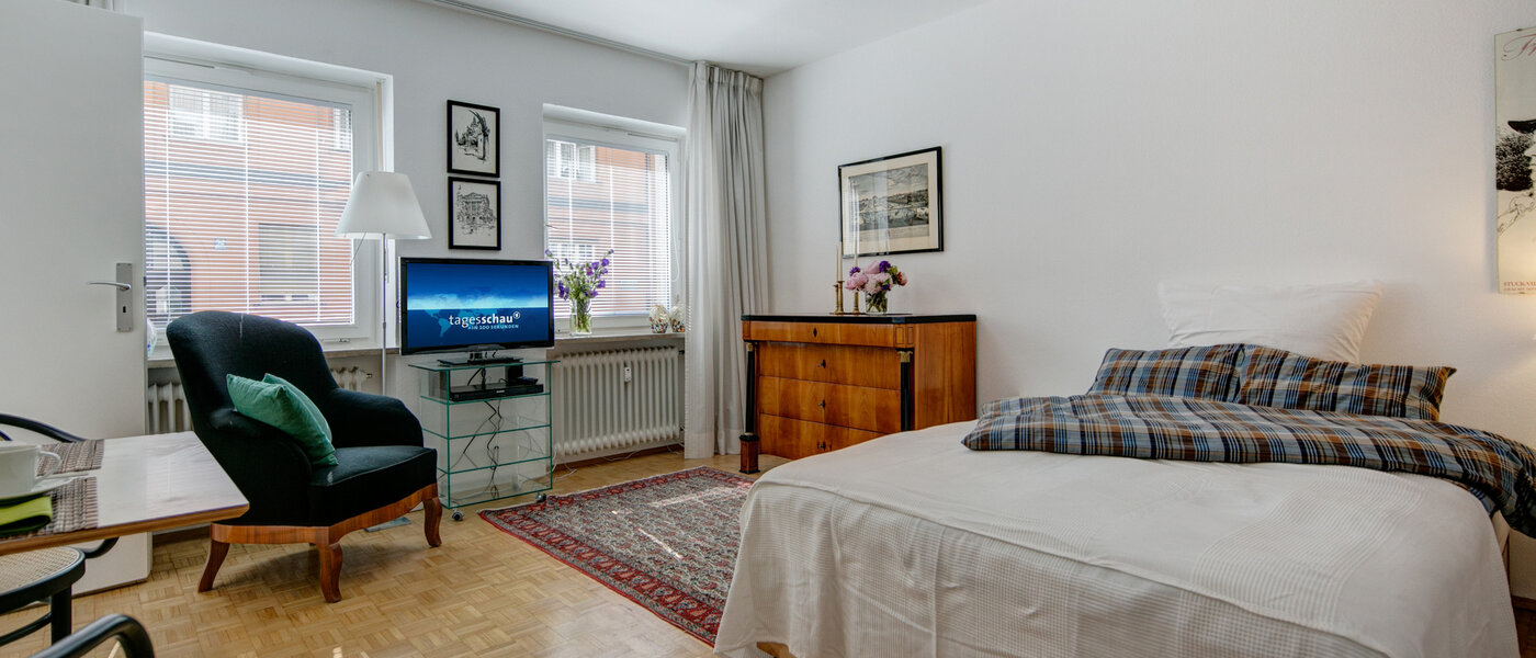 アパルトマン München Lehel 01 リビングルーム 7892