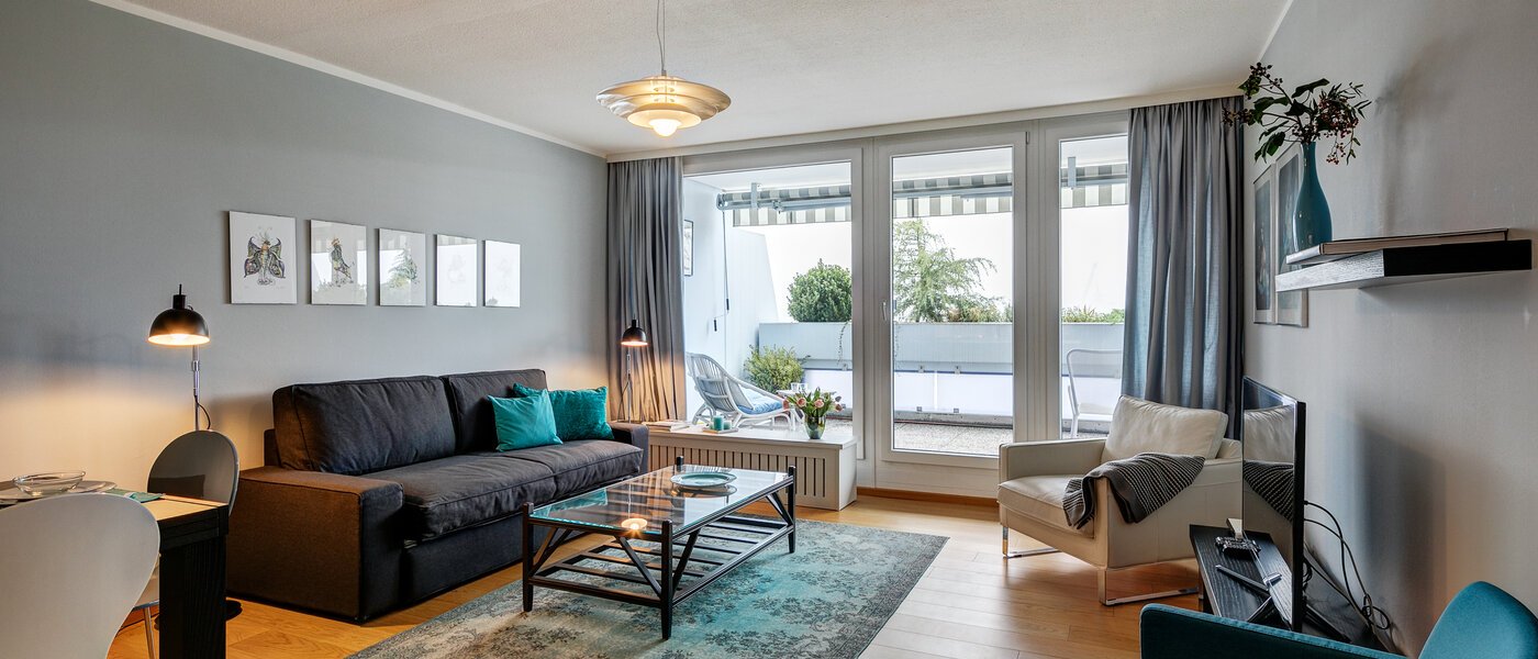 マンション München Olympiadorf 01 リビングルーム 7900