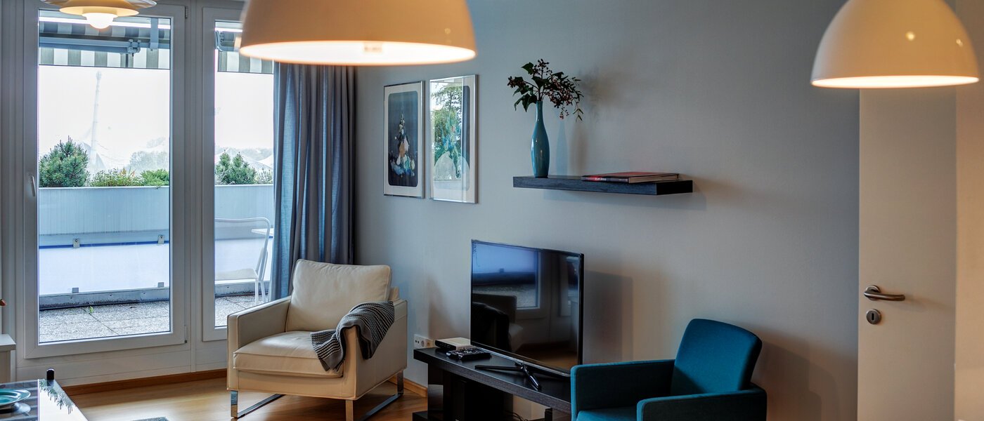 マンション München Olympiadorf 03 リビングルーム 7900