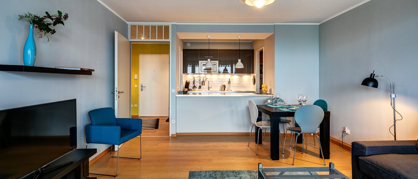 マンション München Olympiadorf 04 リビングルーム 7900