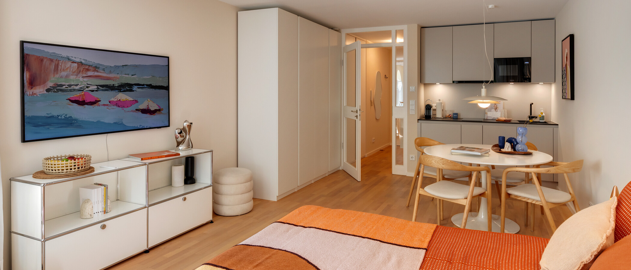 マンション München Schwabing-West (rund um den Hohenzollernplatz) 03 リビングエリア 7964