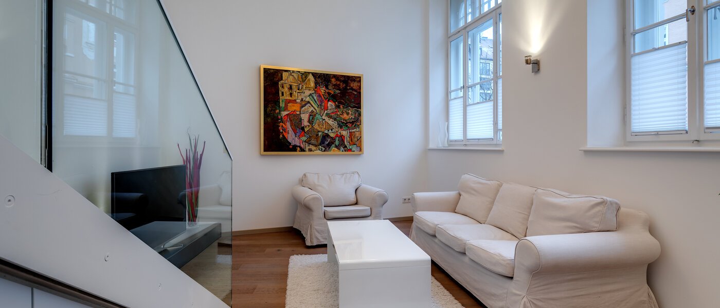 複層住宅 München Maxvorstadt 03 リビングルーム 8163