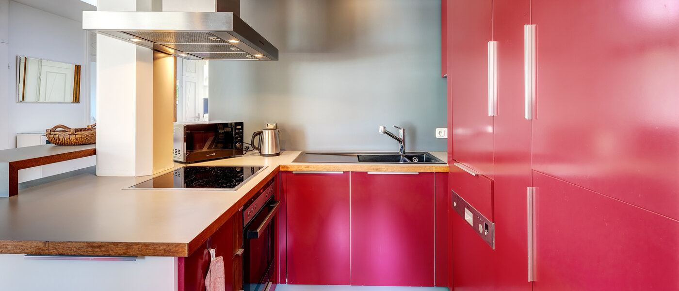 アティック・フラット（屋根裏） München Menterschwaige 02 キッチン 8181