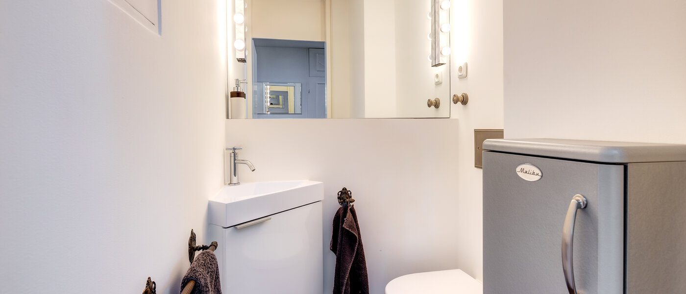 アティック・フラット（屋根裏） München Menterschwaige 01 ゲスト用 WC 8181