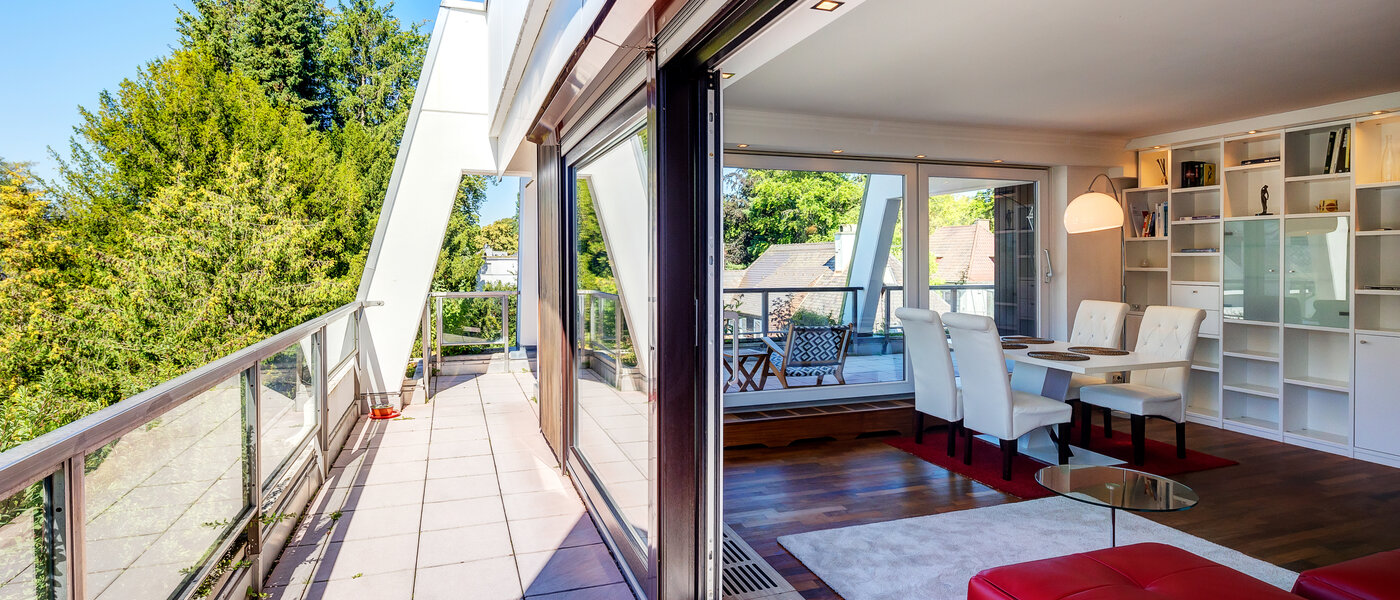 アティック・フラット（屋根裏） München Menterschwaige 04 ルーフテラス 8181