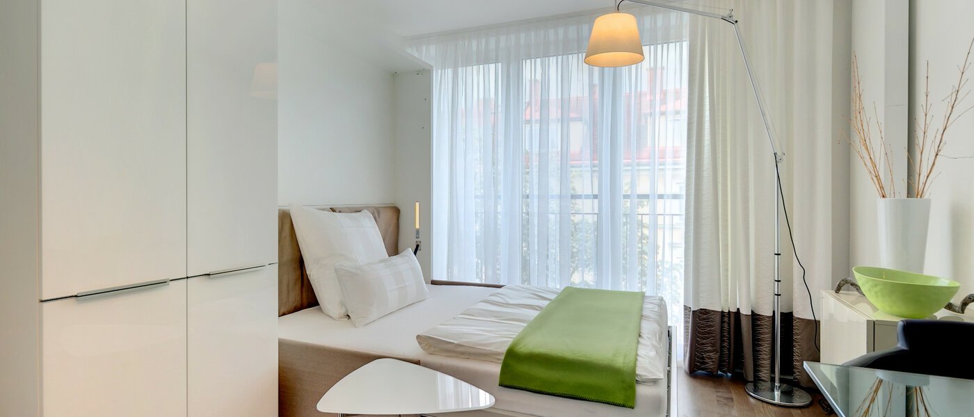 アパルトマン München Schwabing (rechts der Leopoldstraße) 01 寝室 8867