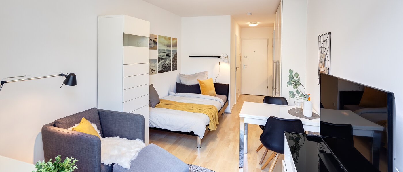 アパルトマン München Maxvorstadt - Universitätsviertel 02 リビングエリア 8924