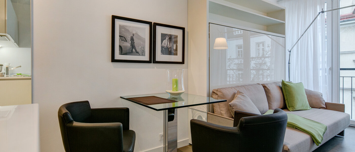 アパルトマン München Schwabing-Nord (zw. Leopoldstraße & Englischen Garten) 02 リビングルーム 9075