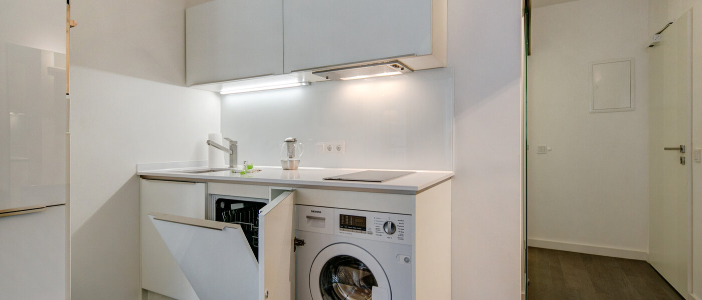 アパルトマン München Schwabing-Nord (zw. Leopoldstraße & Englischen Garten) 01 キッチン 9075