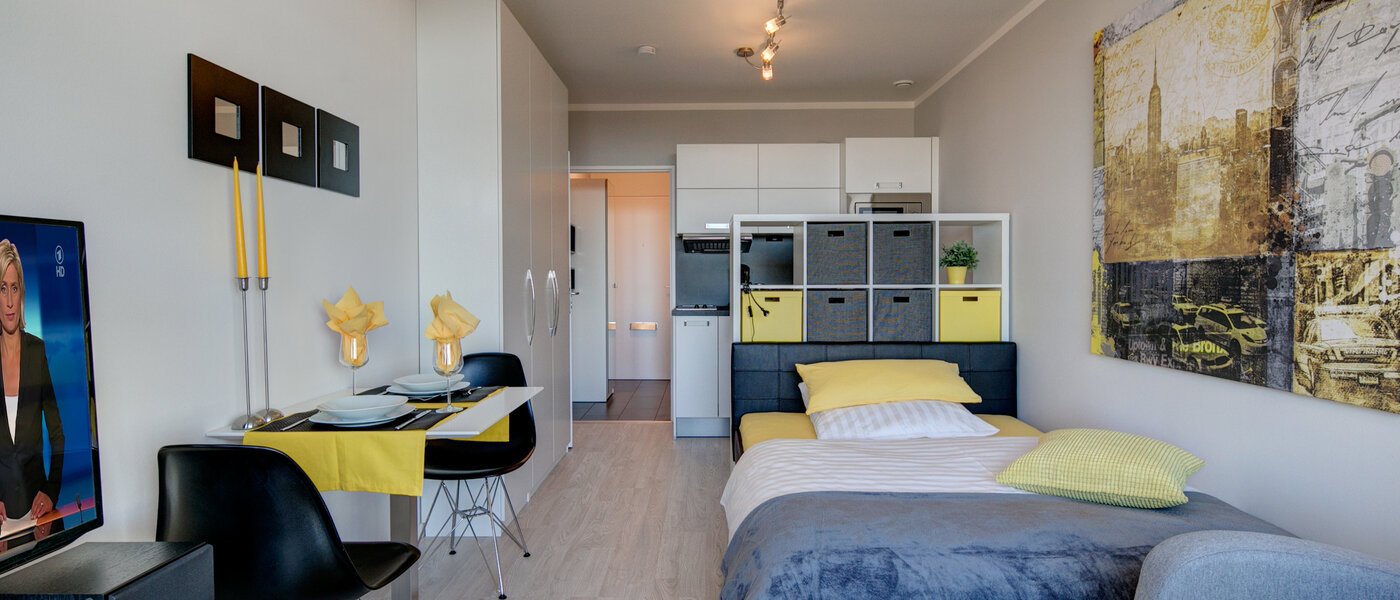 アパルトマン München Haidhausen 05 リビングルーム 9226