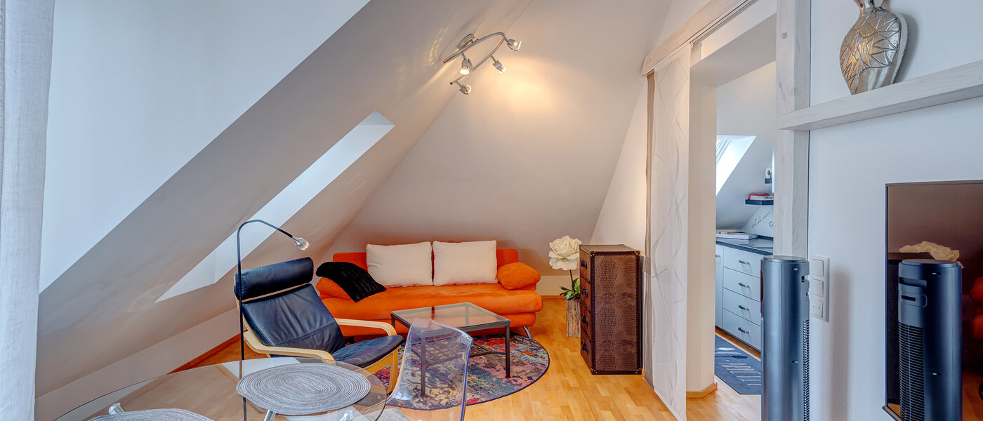 アティック・フラット（屋根裏） München Trudering 01 リビングエリア 9309