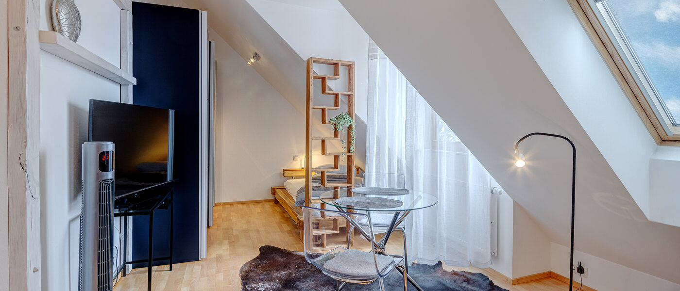 アティック・フラット（屋根裏） München Trudering 04 リビングエリア 9309