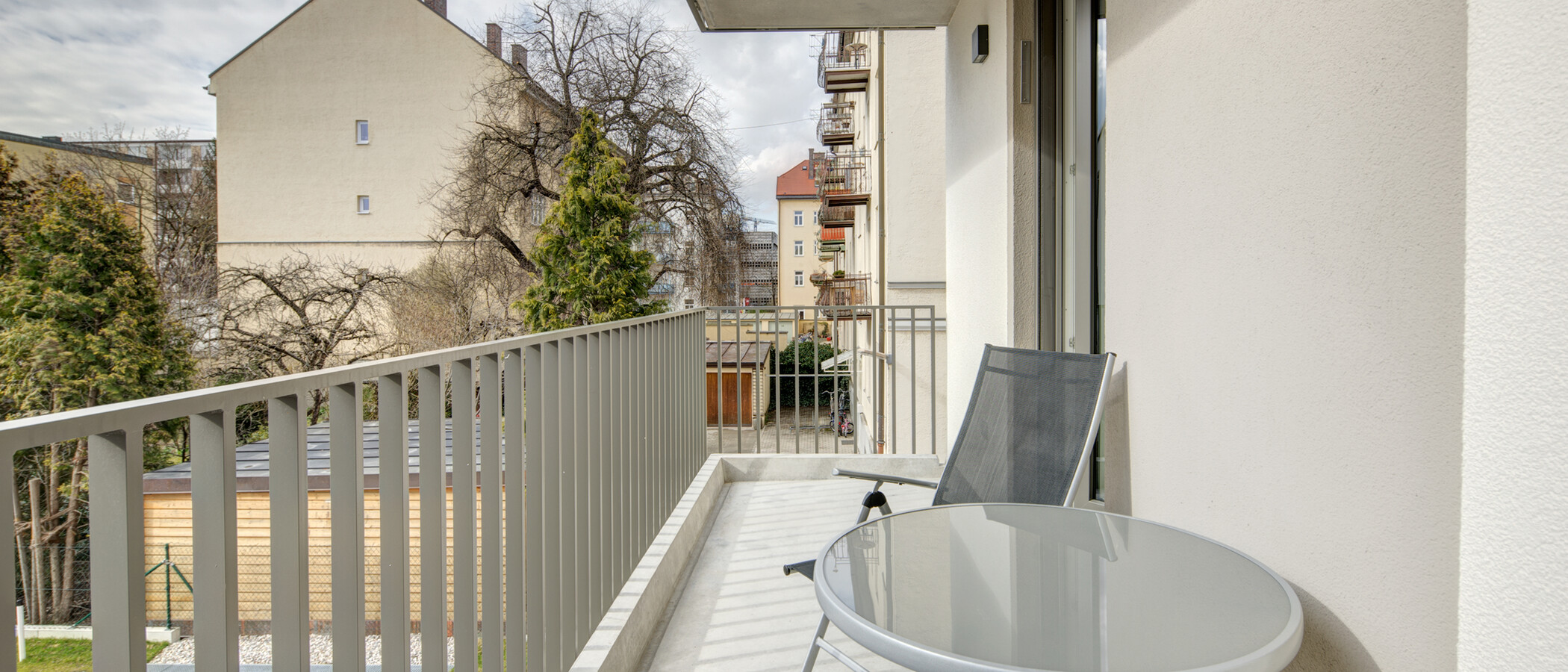 アパルトマン München Giesing 01 ベランダ 9397
