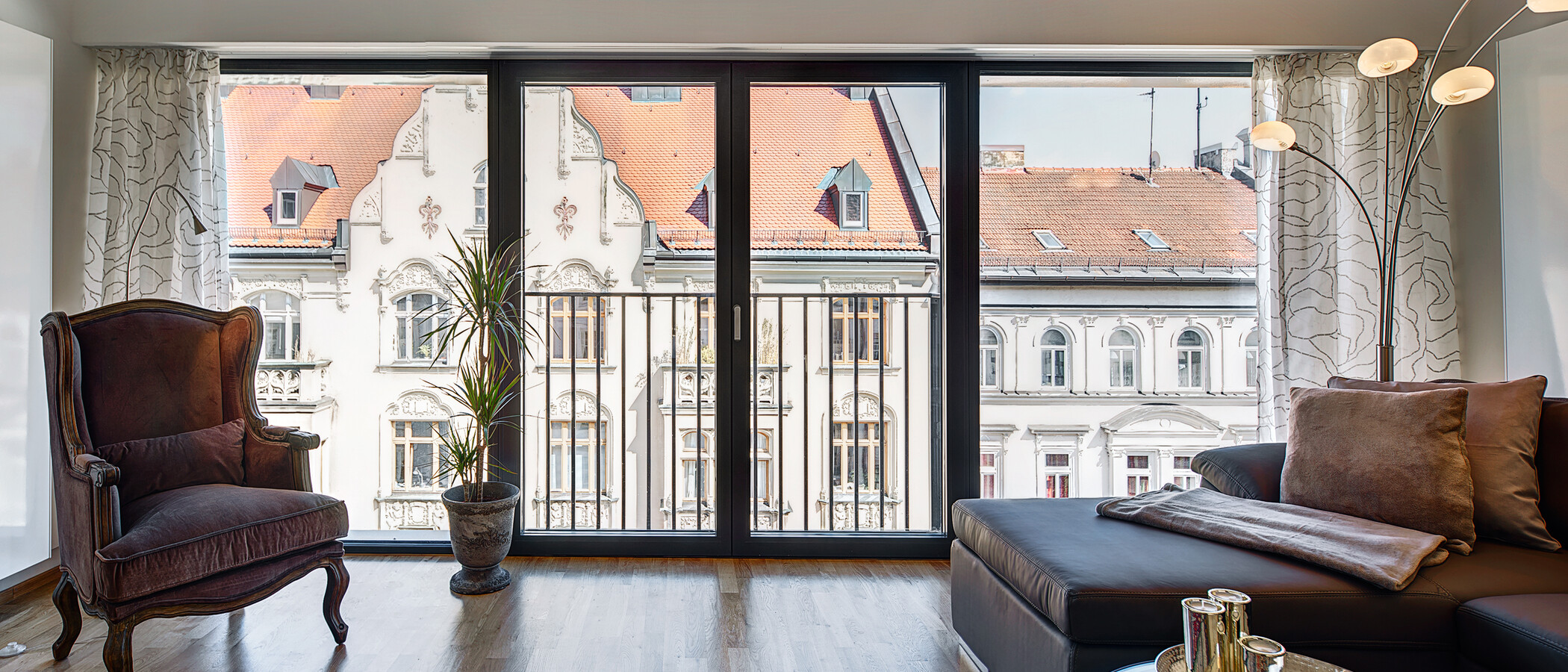 マンション München Maxvorstadt - Westen 01 リビングルーム 9408
