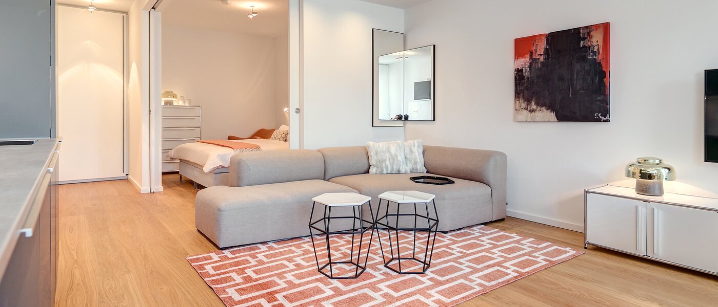 マンション München Schwabing (rechts der Leopoldstraße) 02 リビングルーム 9521