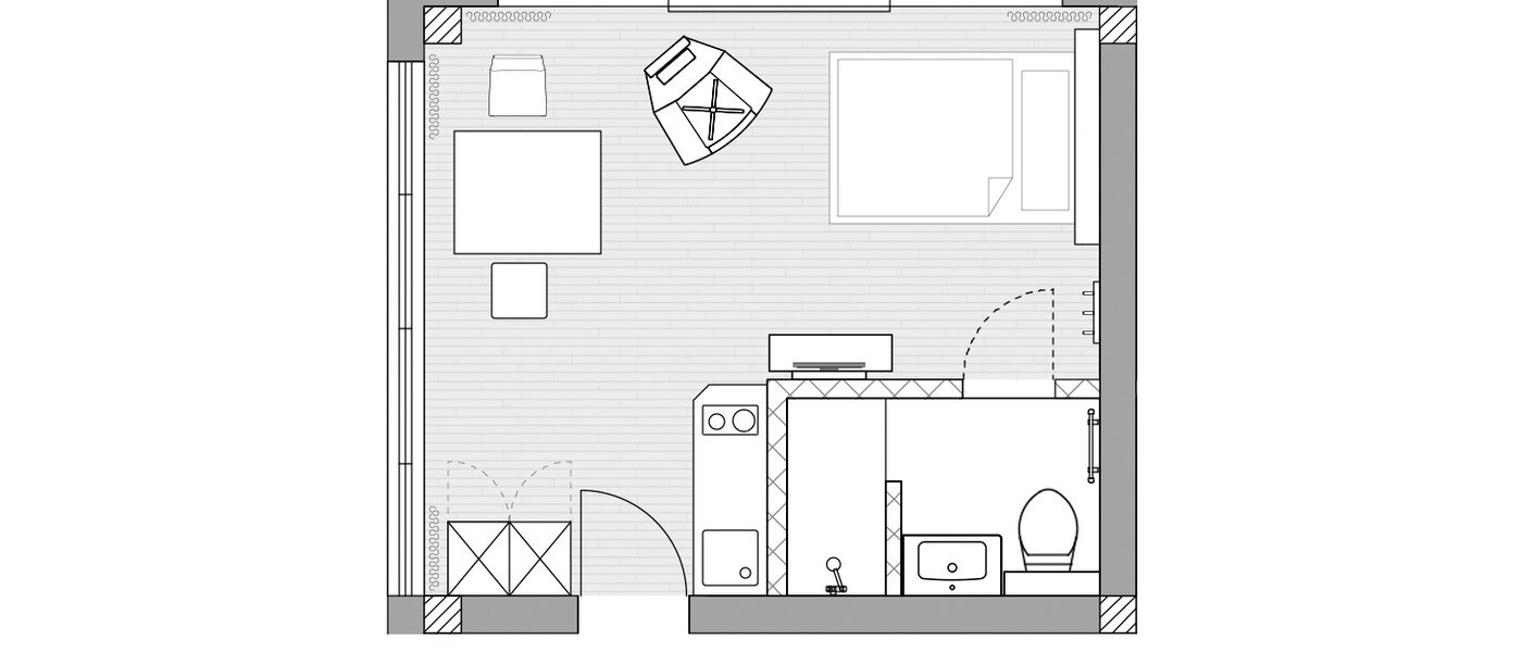 マンション Ismaning 01 見取り図 9549