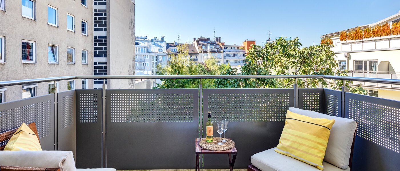 マンション München Schwabing-Nord (zw. Leopoldstraße & Englischen Garten) 02 ベランダ 9573