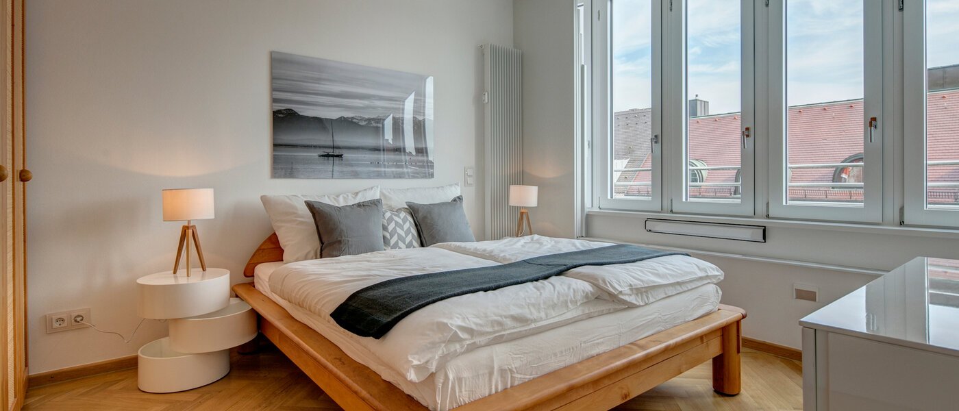 ペントハウス München Schwabing-Nord (zw. Belgrad- & Leopoldstraße) 01 寝室 9584