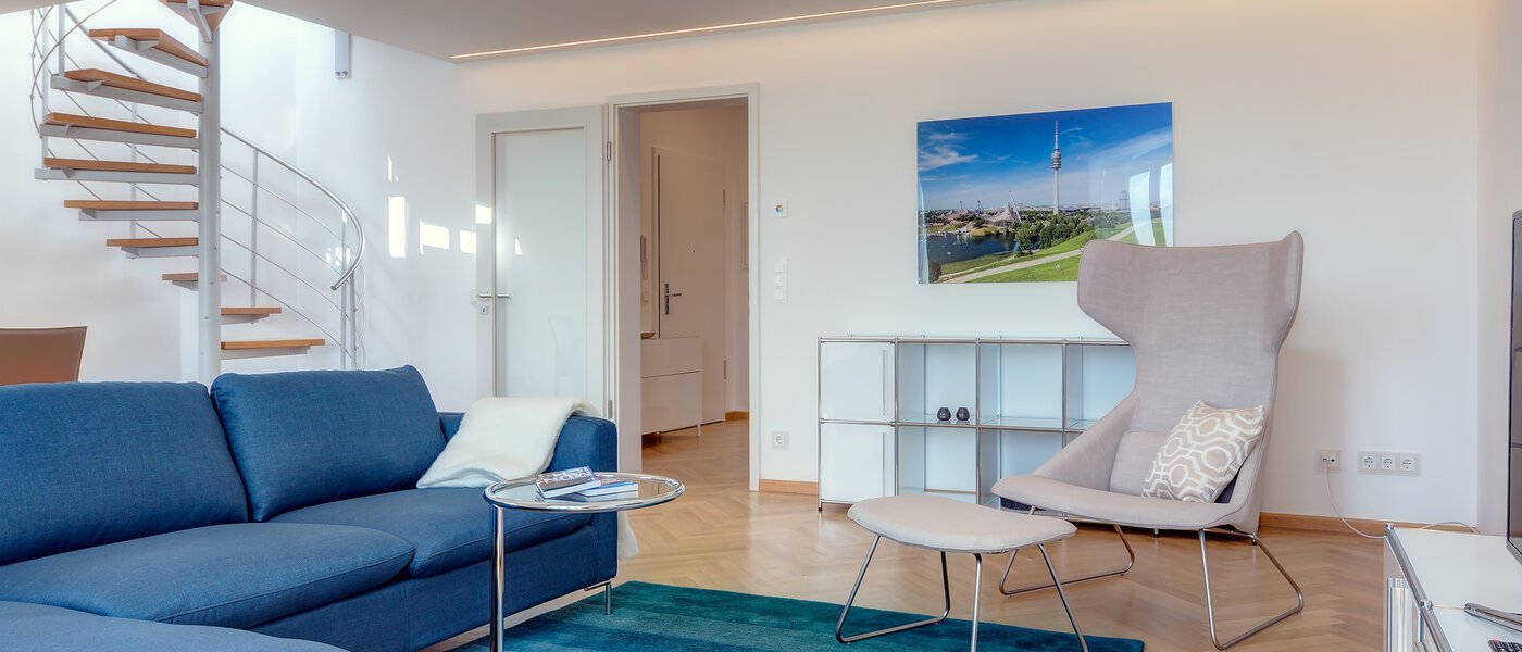 ペントハウス München Schwabing 01 リビングルーム 9602