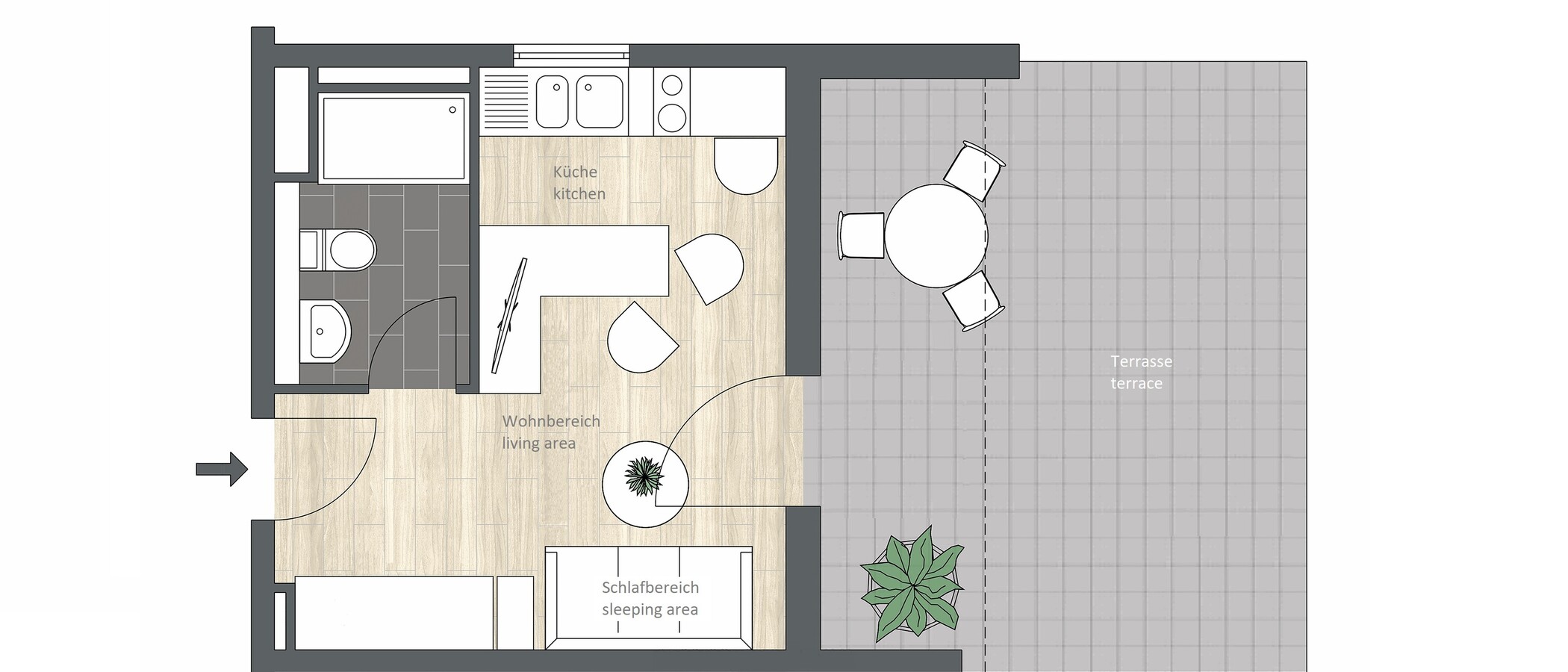 マンション München Ramersdorf 01 見取り図 9668