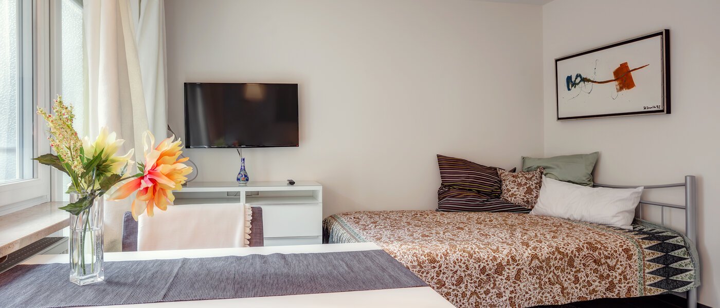 アパルトマン München Schwabing (rechts der Leopoldstraße) 01 リビングルーム 9736