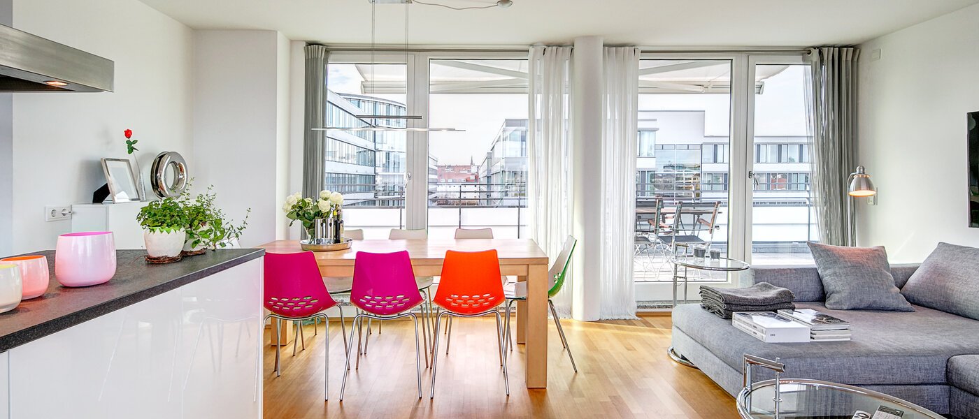 ペントハウス住宅 München Obergiesing 01 リビングルーム 9778