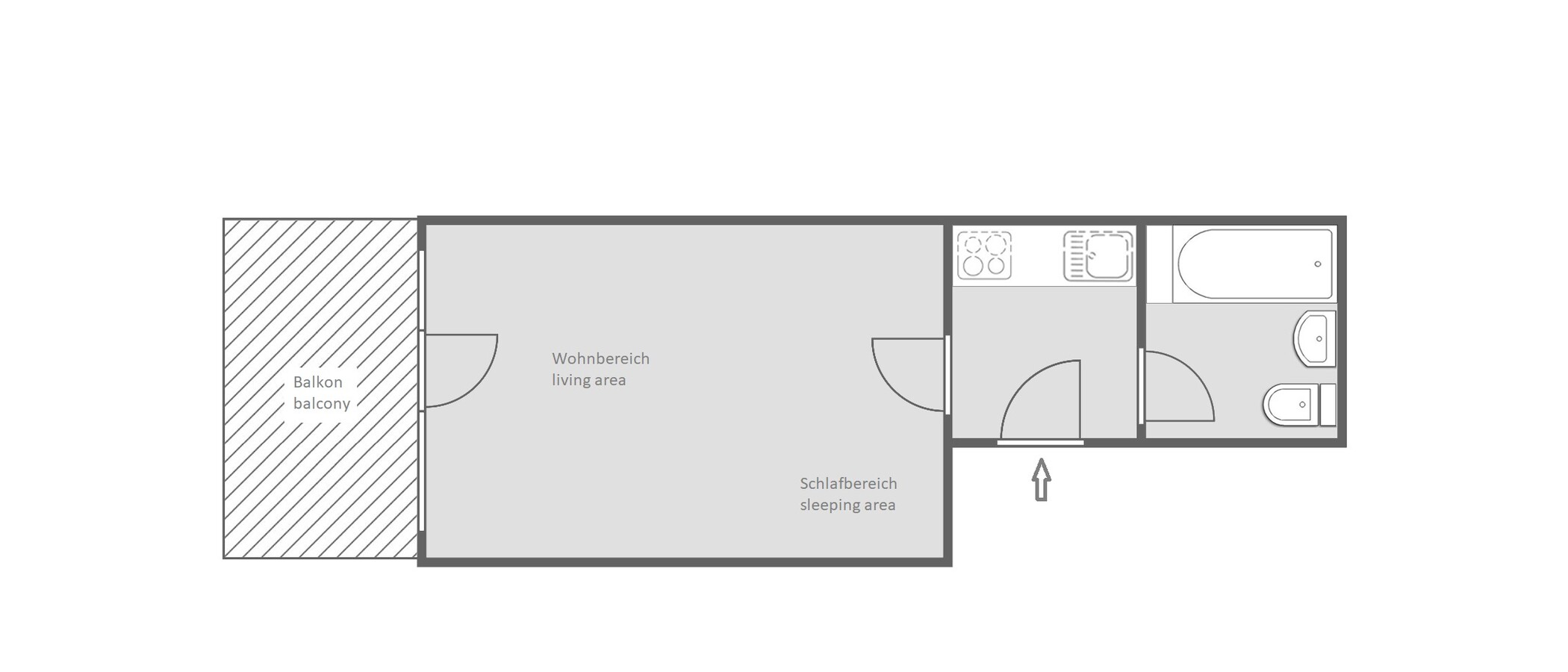 マンション München Olympiadorf 01 見取り図 9781