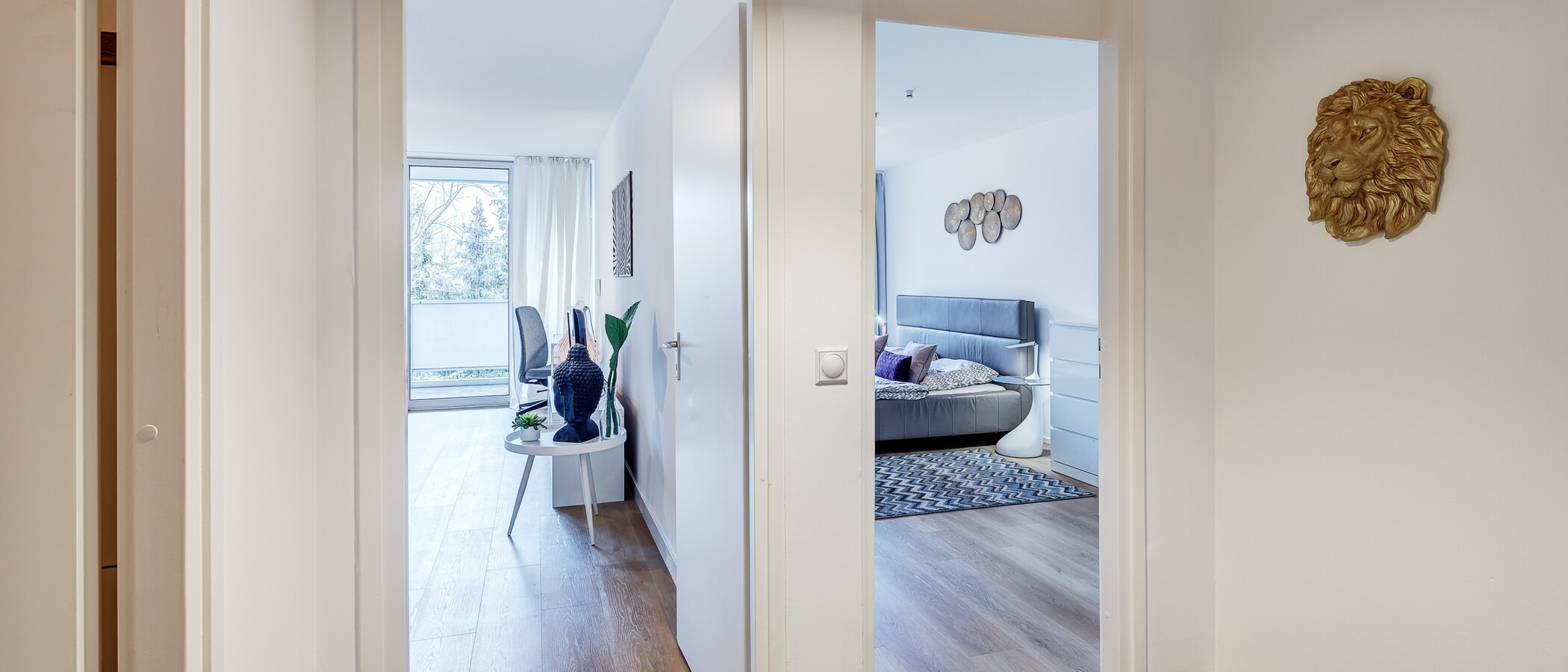 マンション München Schwabing-Nord (zw. Leopoldstraße & Englischen Garten) 01 玄関入り口 9789
