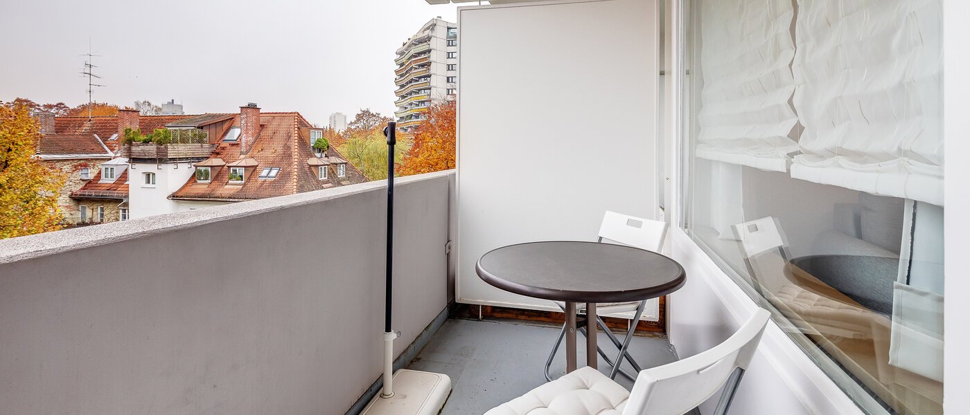 マンション München Schwabing-Nord (zw. Leopoldstraße & Englischen Garten) 01 ベランダ 9873