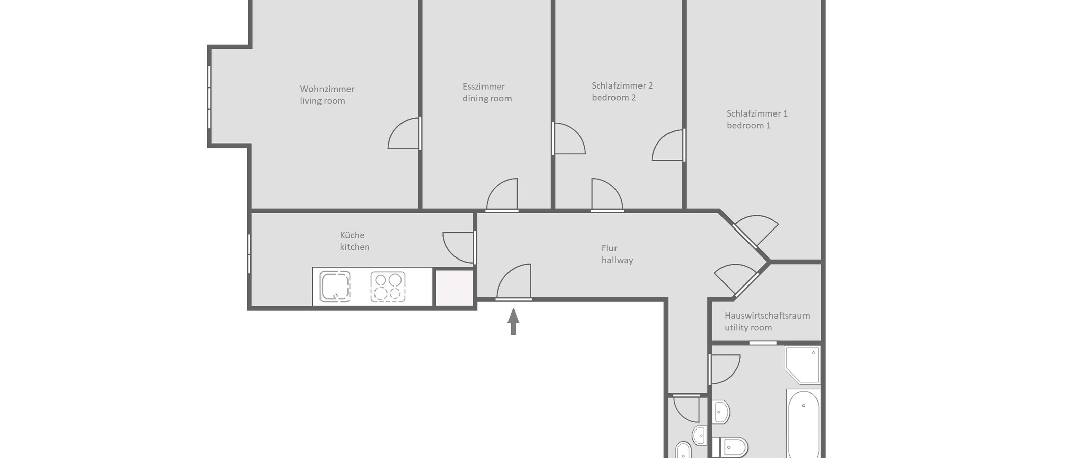 マンション München Schwabing-Nord (zw. Belgrad- & Leopoldstraße) 01 見取り図 9895