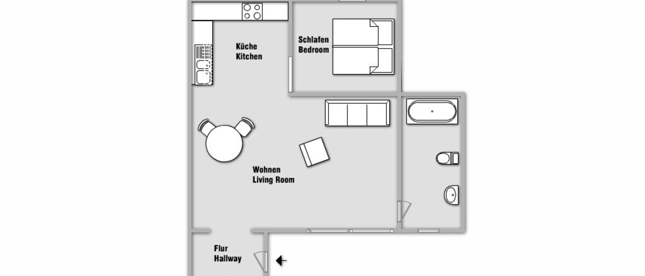 マンション München Schwabing-West (rund um den Hohenzollernplatz) 01 見取り図 9957