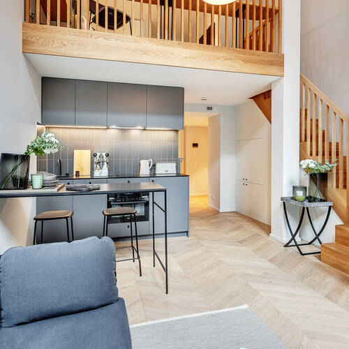 複層－回廊住宅 部屋数 1.5 部屋 | ミュンヘン-Herzogpark | 12611