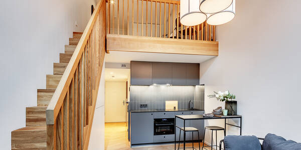 複層－回廊住宅 部屋数 1.5 部屋 | ミュンヘン-Herzogpark | 12618