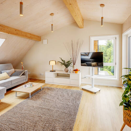 アティック・フラット（屋根裏） 部屋数 2 部屋 | ミュンヘン-Berg am Laim | 13504