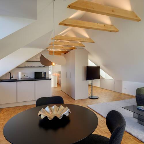 アティック・フラット（屋根裏） 部屋数 1 部屋 | ミュンヘン-Forstenried | 14733