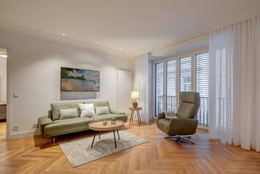 家具付き2部屋のアパートメント