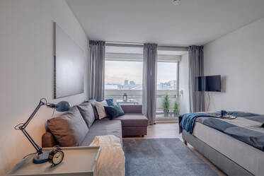 Arabellapark：パノラマビューのアパートメント