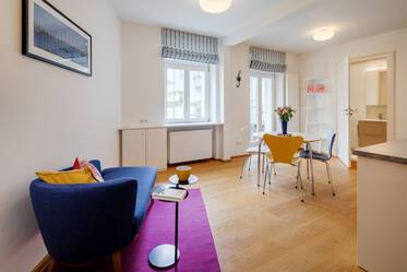 ハイドハウゼンの人気スポット、Rosenheim Platz近く。