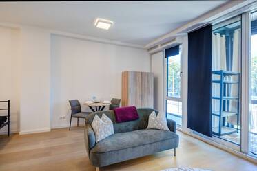Schwabing-Westの広々とした1ルームアパートメント。