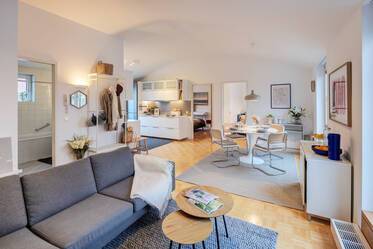 とても美しくしつらえられた ペントハウス 場所： Maxvorstadt