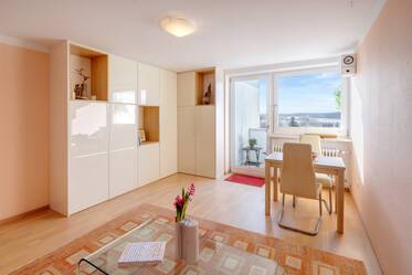 7階に住み、パノラマビューを望む